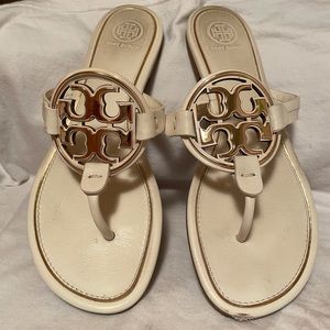 Tory Burch Miller sandals with metal logo